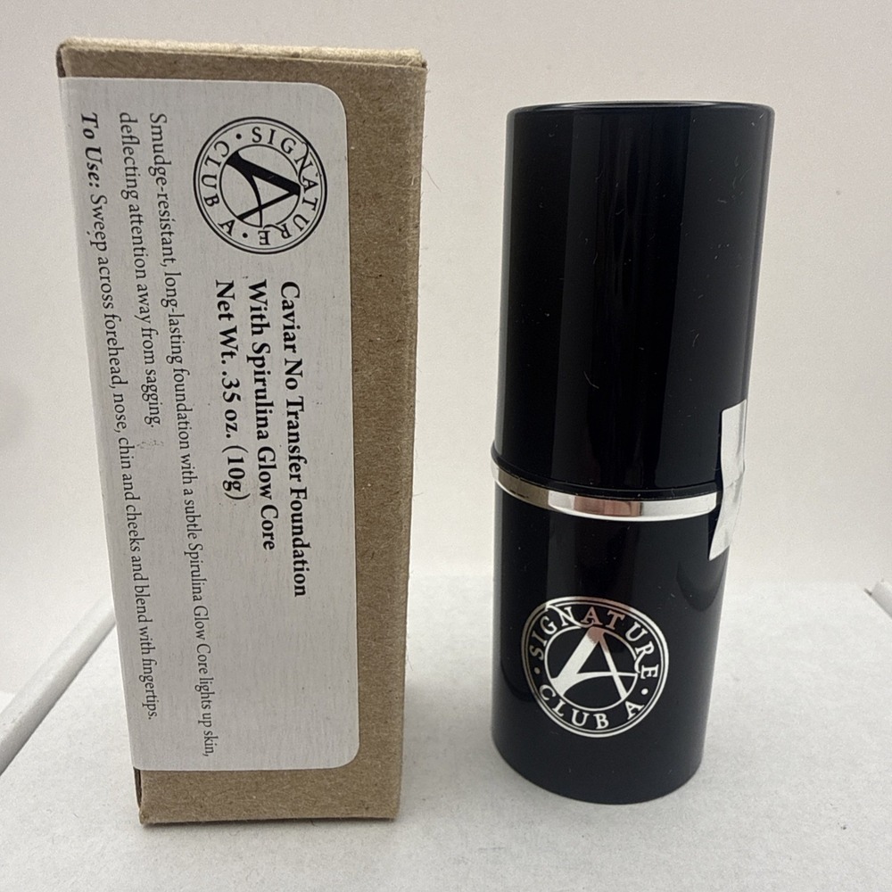 Signature Club A Caviar No Transfer Foundation with Spirulina .35oz 10g NEW